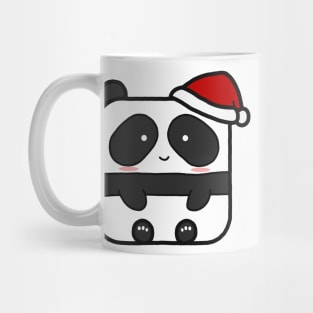 Funny Square Panda Christmas Mug